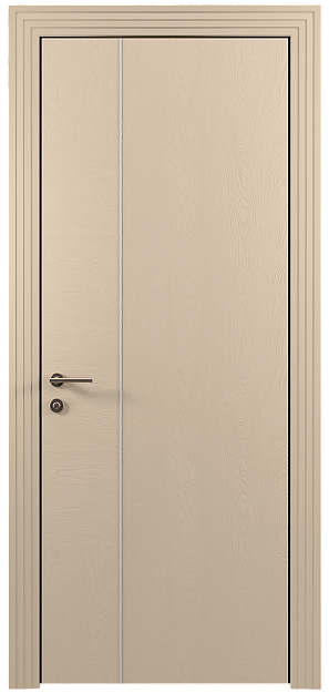 Межкомнатная дверь Tivoli В-1, цвет - Бежевый Мел эмаль по шпону (RAL 075-80-10), Без стекла (ДГ)