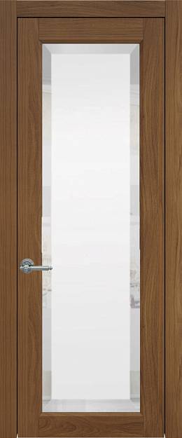 Межкомнатная дверь Domenica, цвет - Итальянский орех, Со стеклом (ДО)