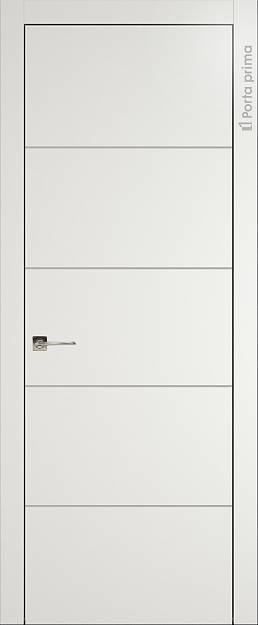 Межкомнатная дверь Tivoli Д-2, цвет - Бежевая эмаль (RAL 9010), Без стекла (ДГ)