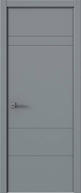 Межкомнатная дверь Tivoli К-2, цвет - Серебристо-серая эмаль (RAL 7045), Без стекла (ДГ)
