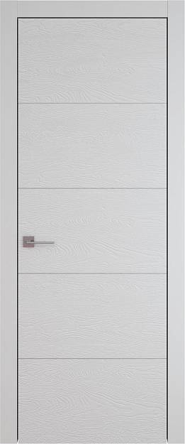 Межкомнатная дверь Tivoli Д-3, цвет - Серая эмаль по шпону (RAL 7047), Без стекла (ДГ)