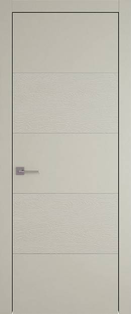 Межкомнатная дверь Tivoli Д-2, цвет - Серо-оливковая эмаль-эмаль по шпону (RAL 7032), Без стекла (ДГ)