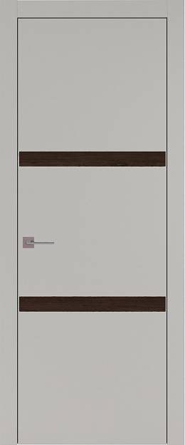 Межкомнатная дверь Tivoli В-4, цвет - Серая эмаль (RAL 7047), Без стекла (ДГ)