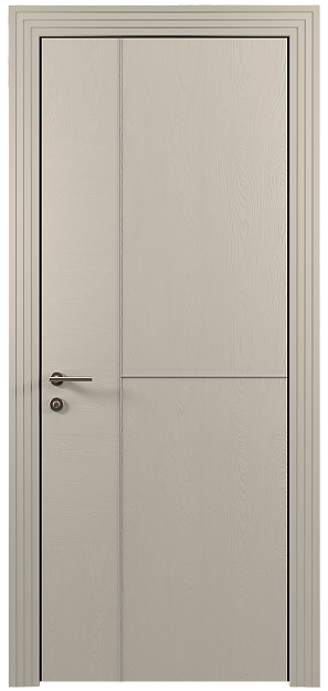 Межкомнатная дверь Tivoli Г-1, цвет - Жемчужная эмаль по шпону (RAL 1013), Без стекла (ДГ)