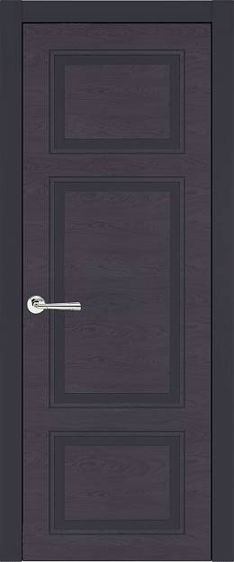 Межкомнатная дверь Siena Neo Classic, цвет - Графитово-серая эмаль по шпону (RAL 7024), Без стекла (ДГ)
