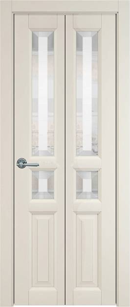 Межкомнатная дверь Porta Classic Imperia-R, цвет - Жемчужная эмаль (RAL 1013), Со стеклом (ДО)