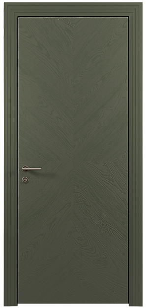 Межкомнатная дверь Tivoli И-1, цвет - Серый Мох эмаль (RAL 7003), Без стекла (ДГ)