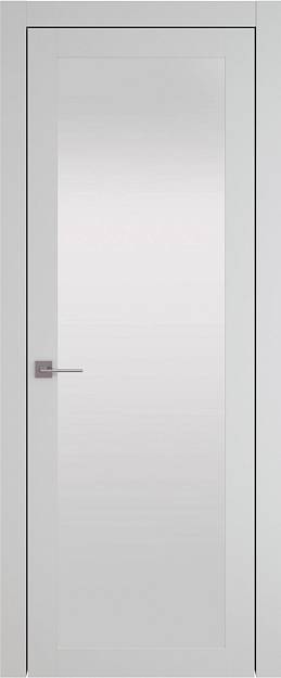Межкомнатная дверь Tivoli З-3, цвет - Серая эмаль (RAL 7047), Со стеклом (ДО)