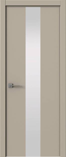 Межкомнатная дверь Tivoli Ж-5, цвет - Серо-оливковая эмаль (RAL 7032), Со стеклом (ДО)