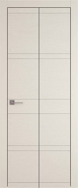 Межкомнатная дверь Tivoli Е-2 Книжка, цвет - Жемчужная эмаль по шпону (RAL 1013), Без стекла (ДГ)