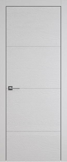 Межкомнатная дверь Tivoli Г-2, цвет - Серая эмаль по шпону (RAL 7047), Без стекла (ДГ)