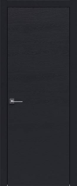 Межкомнатная дверь Tivoli А-2, цвет - Черная эмаль по шпону (RAL 9004), Без стекла (ДГ)