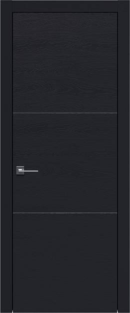 Межкомнатная дверь Tivoli В-3, цвет - Черная эмаль по шпону (RAL 9004), Без стекла (ДГ)