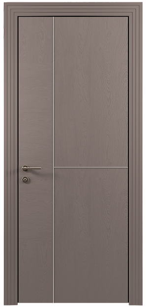 Межкомнатная дверь Tivoli Г-1, цвет - Серая стяжка эмаль по шпону (RAL 060-60-05), Без стекла (ДГ)