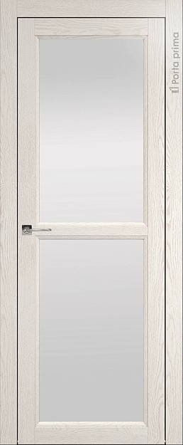 Межкомнатная дверь Sorrento-R В1, цвет - Белый ясень (nano-flex), Со стеклом (ДО)