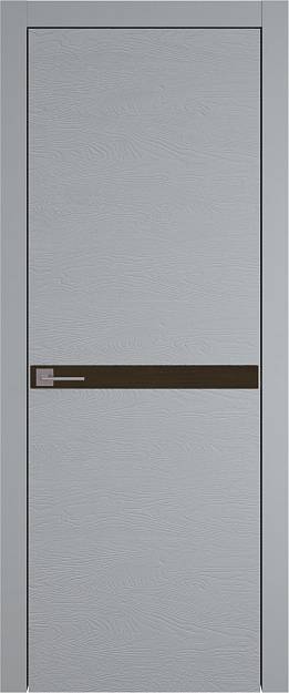 Межкомнатная дверь Tivoli Б-4, цвет - Серебристо-серая эмаль по шпону (RAL 7045), Без стекла (ДГ)