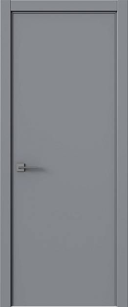 Межкомнатная дверь Tivoli А-5, цвет - Серебристо-серая эмаль (RAL 7045), Без стекла (ДГ)