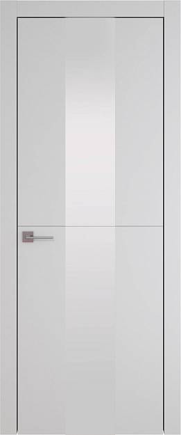 Межкомнатная дверь Tivoli Ж-3, цвет - Серая эмаль (RAL 7047), Со стеклом (ДО)