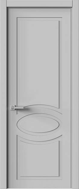 Межкомнатная дверь Tivoli Н-5, цвет - Серая эмаль (RAL 7047), Без стекла (ДГ)
