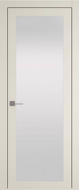 Межкомнатная дверь Tivoli З-2, цвет - Жемчужная эмаль (RAL 1013), Со стеклом (ДО)