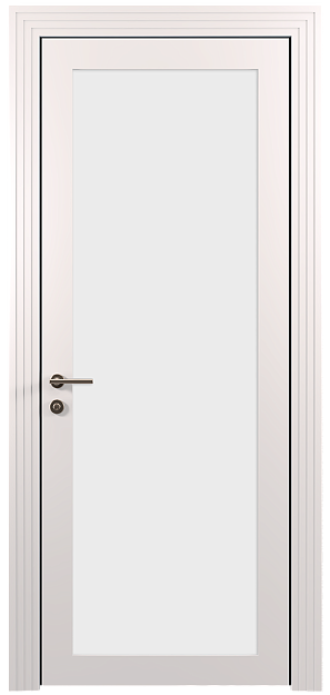 Межкомнатная дверь Tivoli З-1, цвет - Белая эмаль (RAL 9003), Со стеклом (ДО)