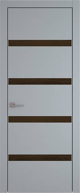 Межкомнатная дверь Tivoli Д-4, цвет - Серебристо-серая эмаль (RAL 7045), Без стекла (ДГ)