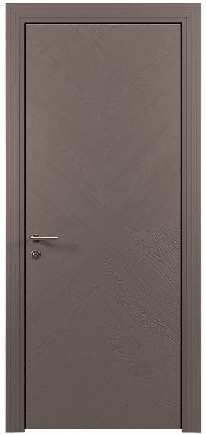 Межкомнатная дверь Tivoli И-1, цвет - Чёрный Базальт эмаль по шпону (RAL 040-30-05), Без стекла (ДГ)