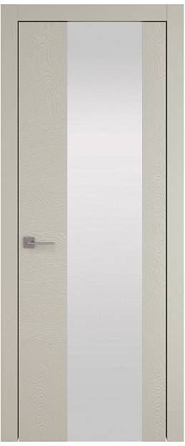 Межкомнатная дверь Tivoli Е-1, цвет - Серо-оливковая эмаль (RAL 7032), Со стеклом (ДО)