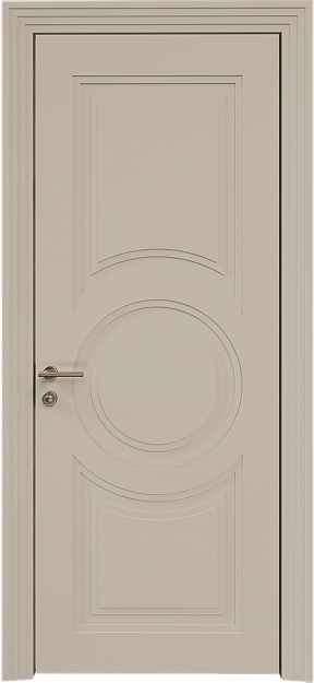 Межкомнатная дверь Ravenna Neo Classic Scalino, цвет - Жемчужная эмаль по шпону (RAL 1013), Без стекла (ДГ)
