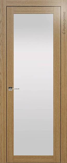Межкомнатная дверь Tivoli З-3, цвет - Дуб карамель, Со стеклом (ДО)