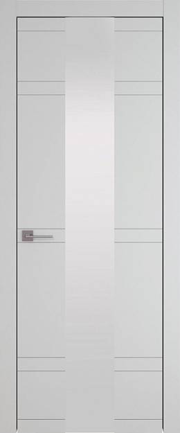 Межкомнатная дверь Tivoli Ж-4, цвет - Серая эмаль (RAL 7047), Со стеклом (ДО)