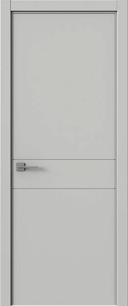 Межкомнатная дверь Tivoli И-2, цвет - Серая эмаль (RAL 7047), Без стекла (ДГ)