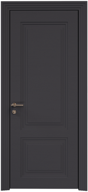 Межкомнатная дверь Dinastia Neo Classic Scalino, цвет - Черная эмаль по шпону (RAL 9004), Без стекла (ДГ)