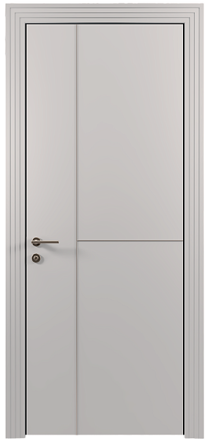 Межкомнатная дверь Tivoli Г-1, цвет - Серая эмаль (RAL 7047), Без стекла (ДГ)