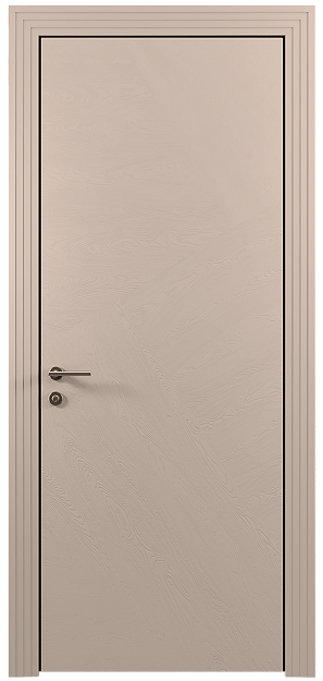 Межкомнатная дверь Tivoli М-1, цвет - Грязный Белый эмаль по шпону (RAL 070-90-05), Без стекла (ДГ)