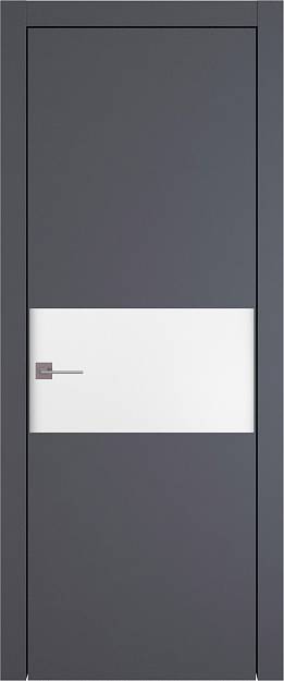 Межкомнатная дверь Tivoli Е-4, цвет - Графитово-серая эмаль (RAL 7024), Без стекла (ДГ)