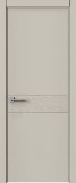 Межкомнатная дверь Tivoli И-2, цвет - Серо-оливковая эмаль-эмаль по шпону (RAL 7032), Без стекла (ДГ)