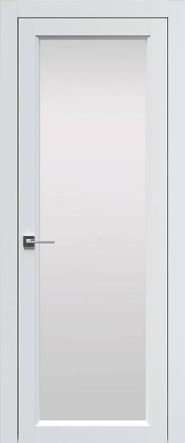 Межкомнатная дверь Sorrento-R Б4, цвет - Белый ST, Со стеклом (ДО)