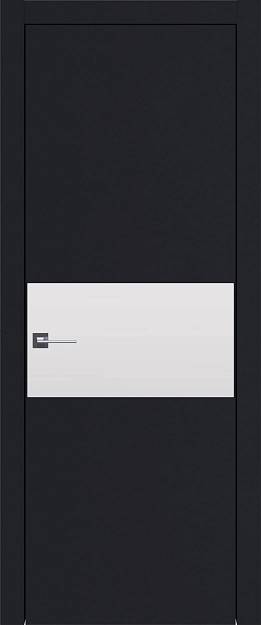 Межкомнатная дверь Tivoli Е-4, цвет - Черная эмаль (RAL 9004), Без стекла (ДГ)