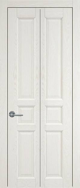 Межкомнатная дверь Porta Classic Imperia-R, цвет - Белый ясень nano-flex, Без стекла (ДГ)