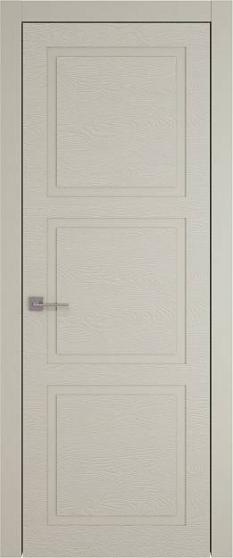 Межкомнатная дверь Tivoli Л-5, цвет - Серо-оливковая эмаль по шпону (RAL 7032), Без стекла (ДГ)