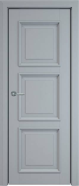 Межкомнатная дверь Milano LUX, цвет - Серебристо-серая эмаль (RAL 7045), Без стекла (ДГ)