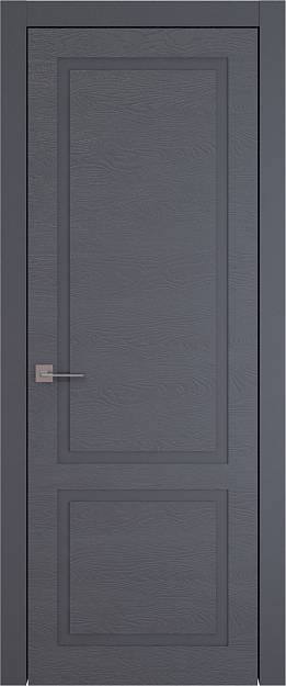 Межкомнатная дверь Tivoli И-5, цвет - Графитово-серая эмаль по шпону (RAL 7024), Без стекла (ДГ)