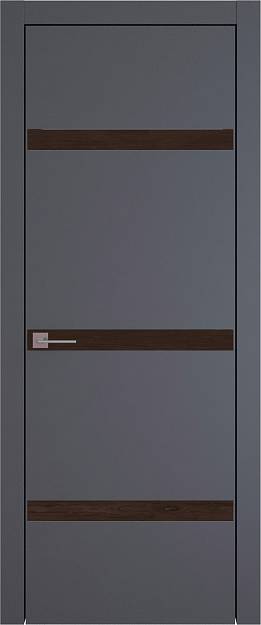 Межкомнатная дверь Tivoli Г-4, цвет - Графитово-серая эмаль (RAL 7024), Без стекла (ДГ)