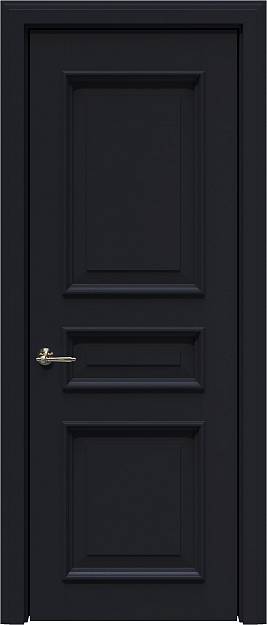 Межкомнатная дверь Imperia-R LUX, цвет - Черная эмаль (RAL 9004), Без стекла (ДГ)