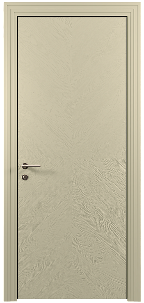 Межкомнатная дверь Tivoli И-1, цвет - Серо-оливковая эмаль по шпону (RAL 7032), Без стекла (ДГ)
