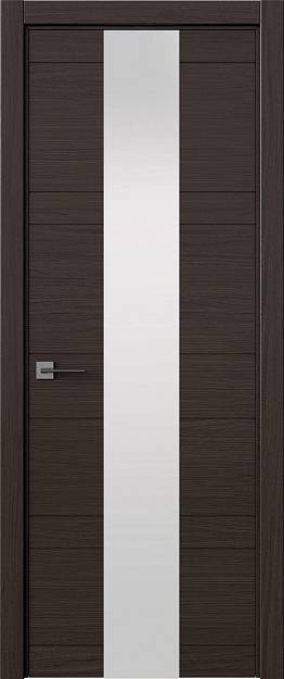 Межкомнатная дверь Tivoli Ж-2, цвет - Дуб графит, Со стеклом (ДО)