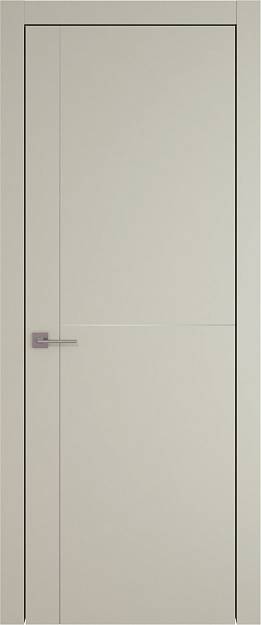 Межкомнатная дверь Tivoli Е-3, цвет - Серо-оливковая эмаль (RAL 7032), Без стекла (ДГ)