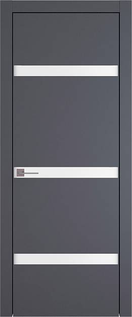 Межкомнатная дверь Tivoli Г-4, цвет - Антрацит ST, Без стекла (ДГ)
