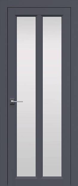 Межкомнатная дверь Sorrento-R Д4, цвет - Антрацит ST, Со стеклом (ДО)